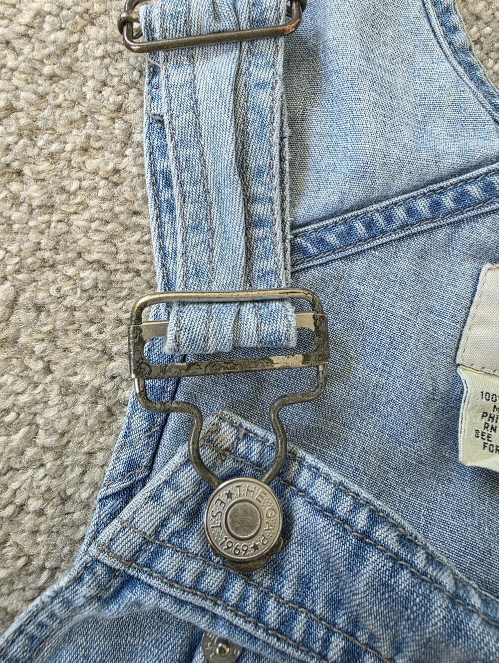 GAP Womens Denim Short Overalls